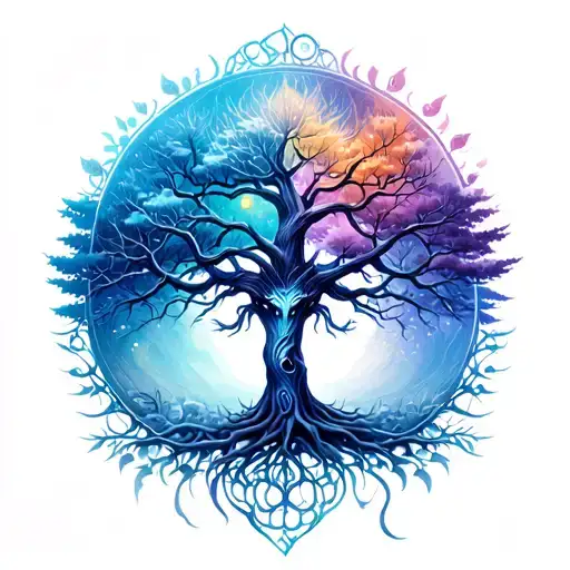 Virgo And Capricorn Mix Tree Of Life