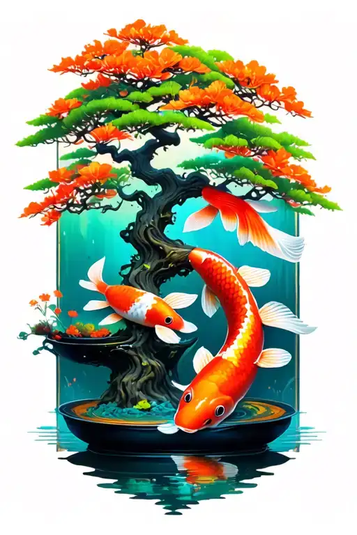 Koi Bonsai Tree