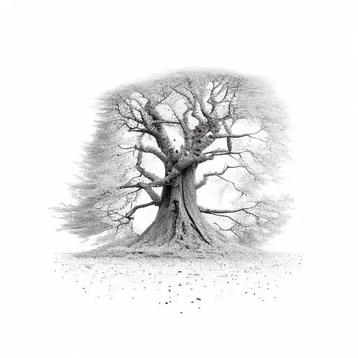 A Branch Of A Tree Breaking And Inside There's Machines And Engines