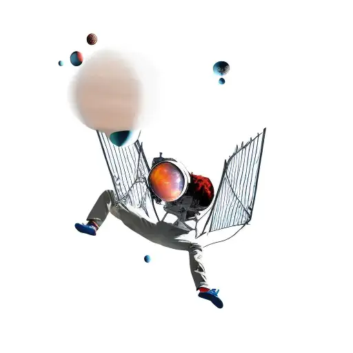 A Man Falling Down From A Space Picture