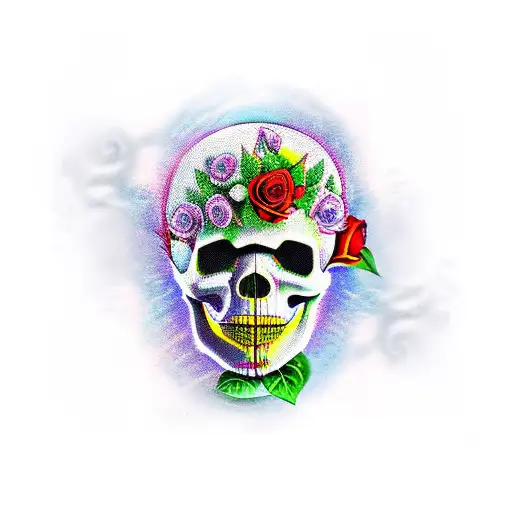 Skull And Roses