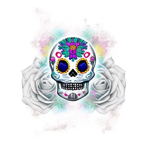 Raggedy Andy Sugar Skull