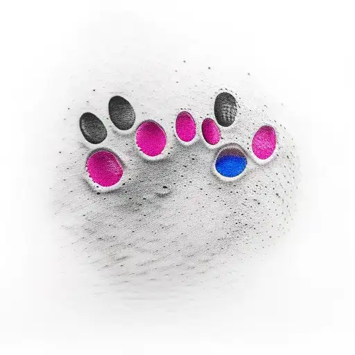 A Dog Paw Print Scrathing Through The Skin Of My Calf