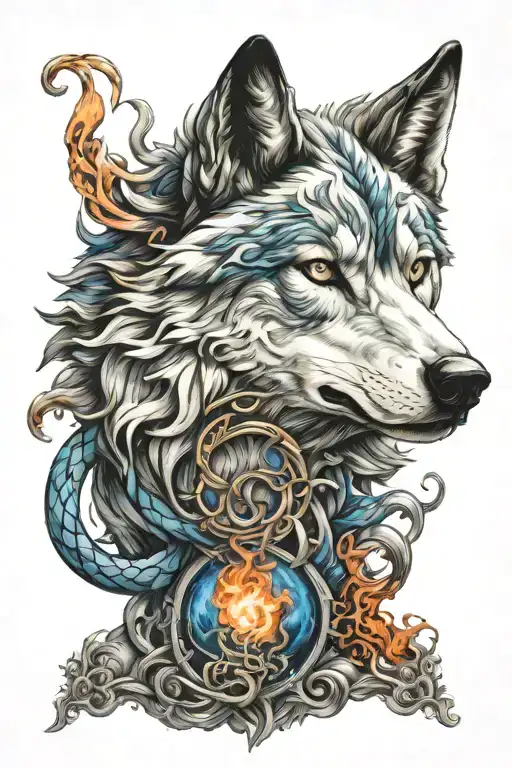 Wolf Blue Eyes Like Fire I'm Coiled