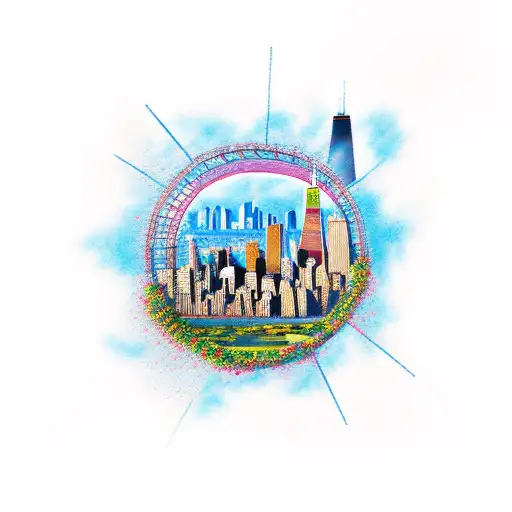 Chicago And New York City Skylines