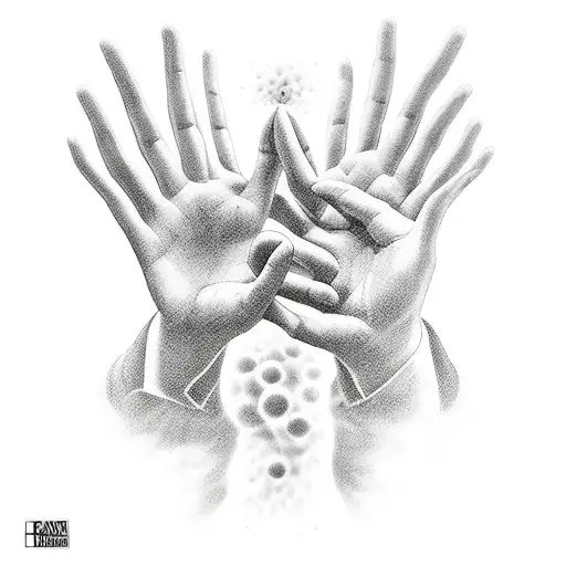 Hands With A Black Hole Inside