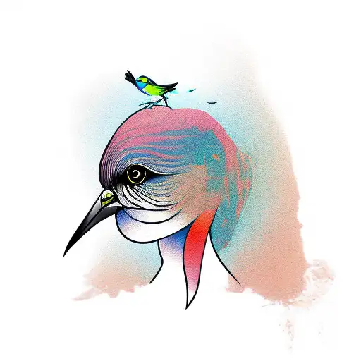 Bird With A Woman's Head