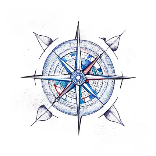 Maritime Sailboat Sea Wind Compass