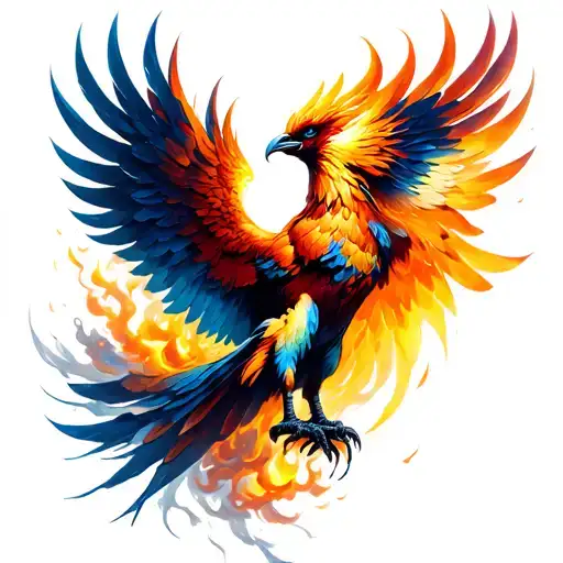 Phoenix Rising From The Ashes