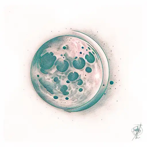 Only A Moon Without Another Objects In