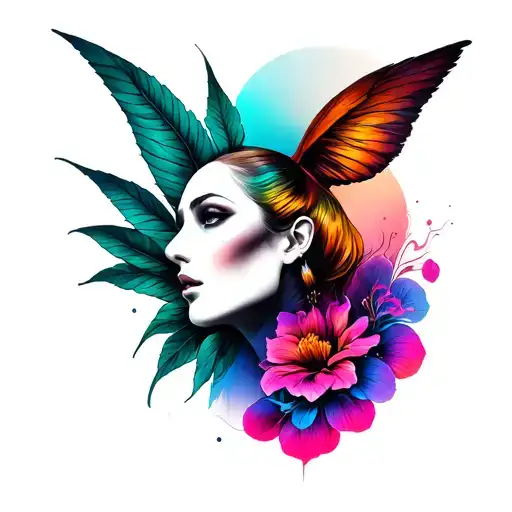 Creative Tattoo Design Combining