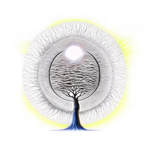 Tree Of Life And Sun