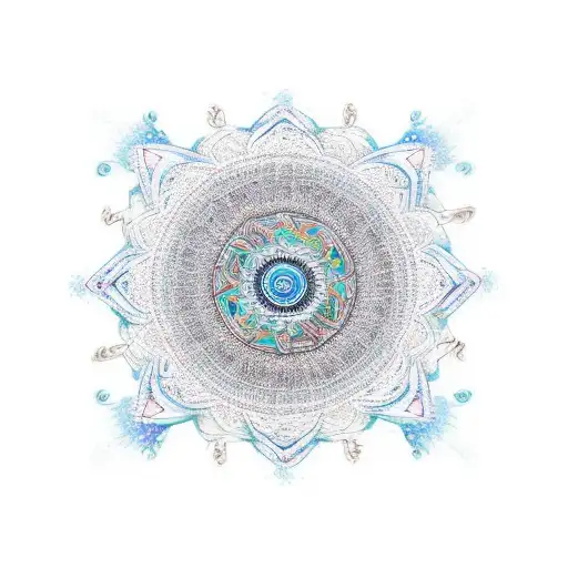 Mandala Beach Mexico And Young Guy Standing Alone