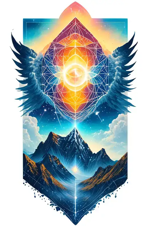 Sacred Geometry Universe Mountain Magic