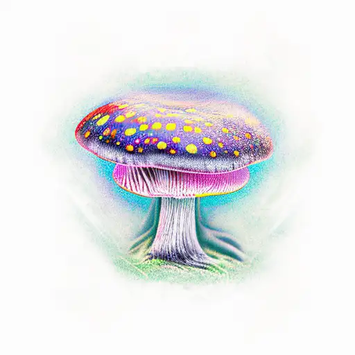 Colorful Abstract Mushroom