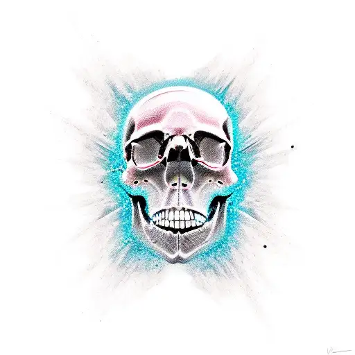 Engine Parts Forming A Skull