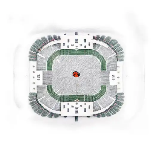 A Football Field With Musical Notes As The Yard Lines