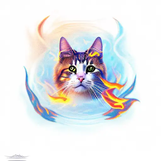 Catcat With Fire