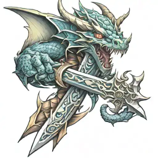 Demon Sword Dragon Wrapped