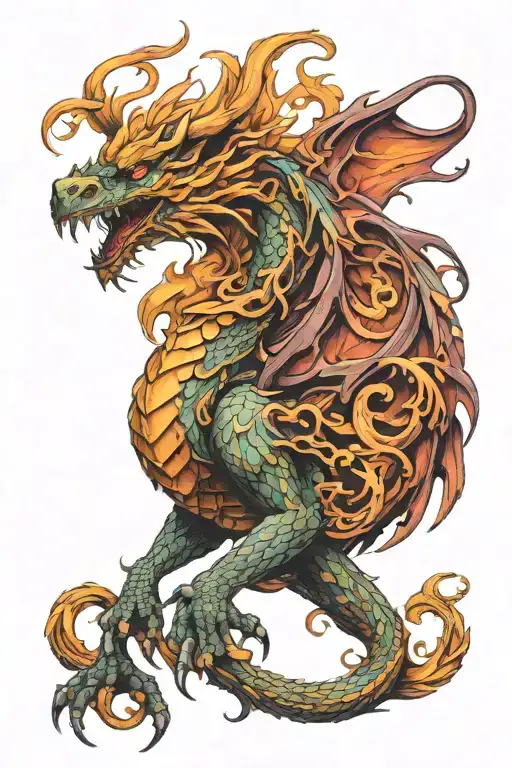 Dragon Griffin Phoenix