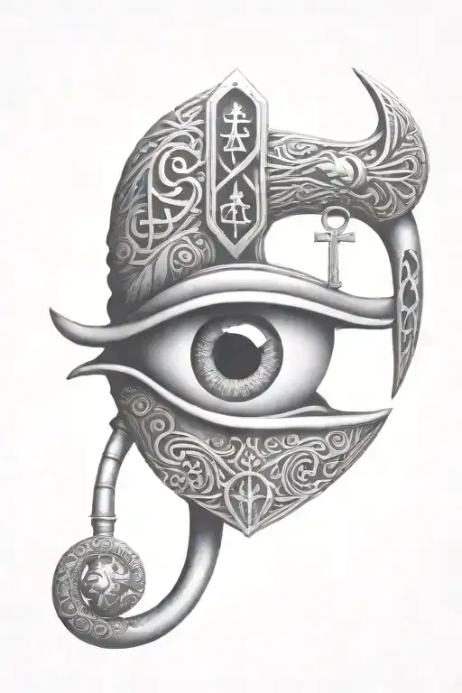 Anubus With Ankh Symbol