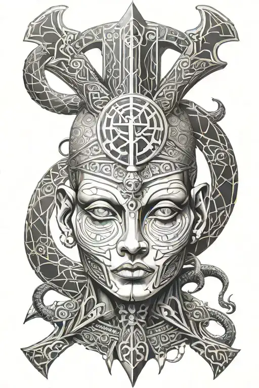 Anubus With Ankh Symbol Made