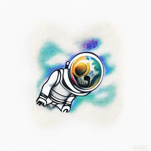 Astronaut Holding Paper