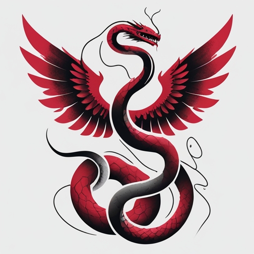 Crimson Winged Serpent