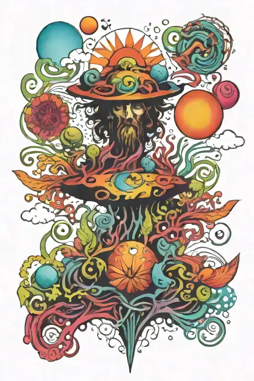 Surreal Hippie Colourful