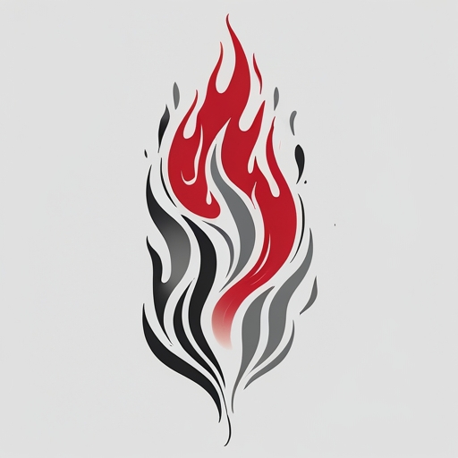 Crimson Flame’s Silent Ember of the Soul Tattoo idea