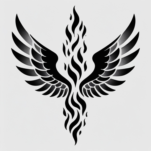 Wings of the Soul’s Flame Tattoo idea