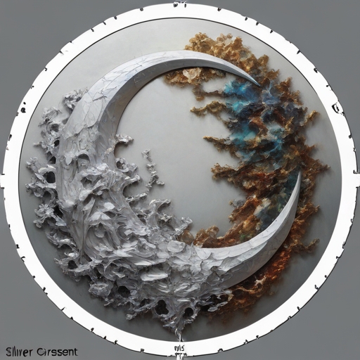 Silver Crescent Tattoo idea
