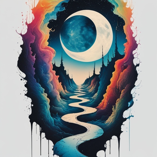 Whispers of Moonlight’s Path Tattoo idea