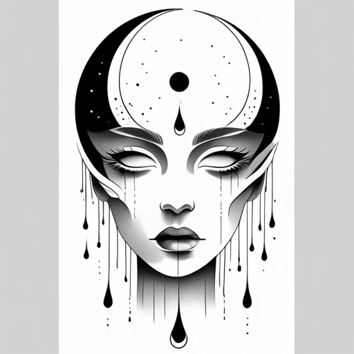 Moonlit Tears of Eternity Tattoo idea
