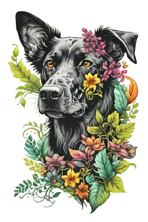 Dogs Nature Virgo Spirituality Symbols Combined