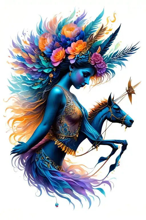 Goddess And Sagittarius
