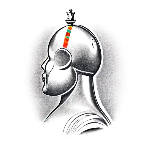 Chess Piece With A Closed Fist Next To It