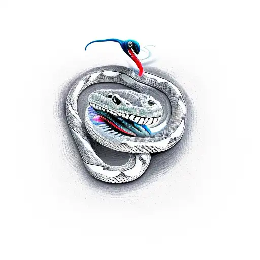 Snake With Computer Chip