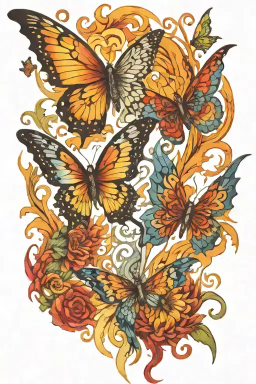 Butterfly & Phoenix Rising