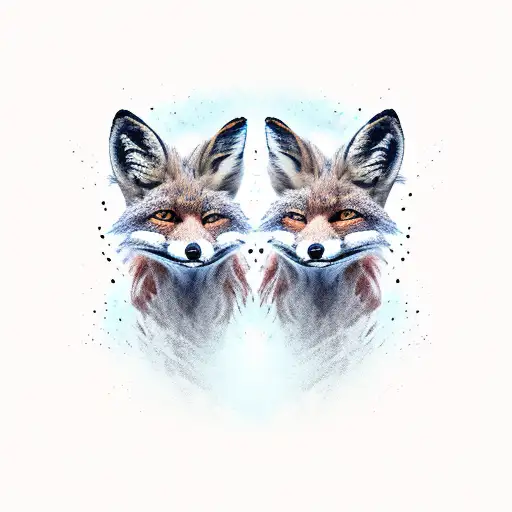 Angry Two-headed Fox