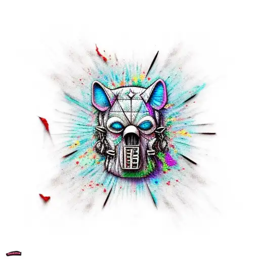 Winnie The Ppoh Hellraiser With Melting Background