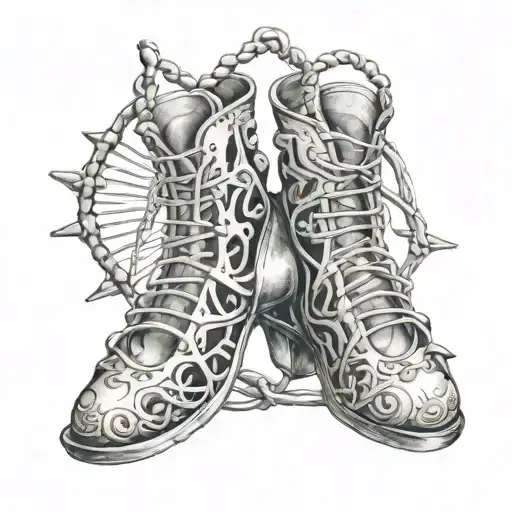 Dance Shoes And Dna Double Helix