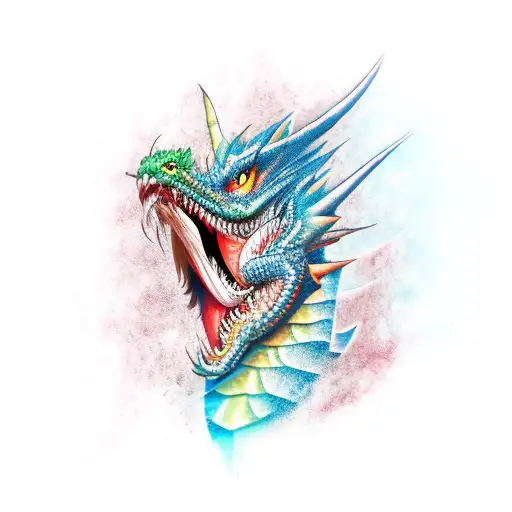 Joker Actor With Wing Color Dragon