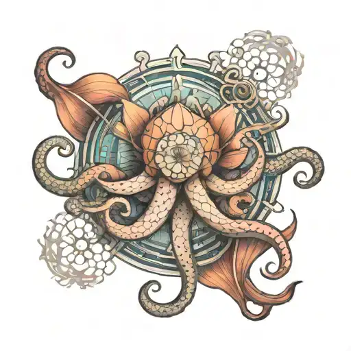 Lotus Octopus Compass Design