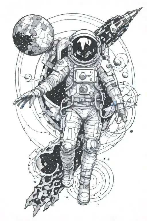 Space Man Black Hole Libra Constellation