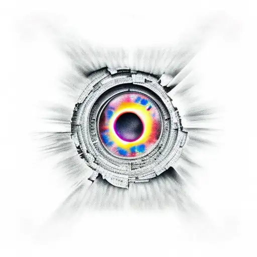 Black Spot Like Portal Radiating Darkness Around It