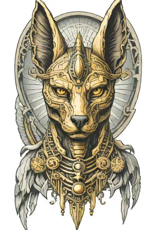 Anubis Half Skull