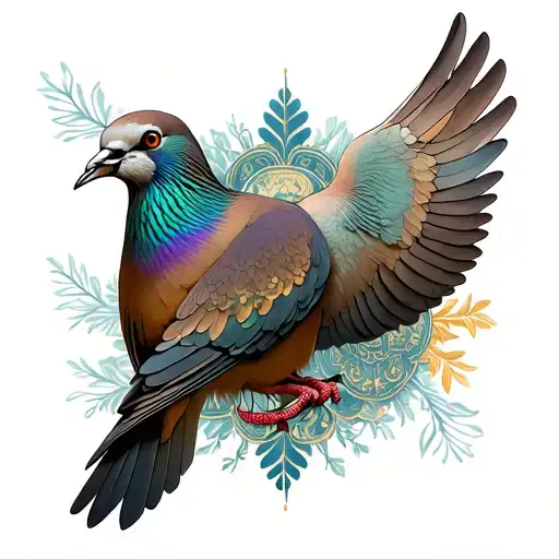 Gears Mourning Dove Guidance Balance Ornamental