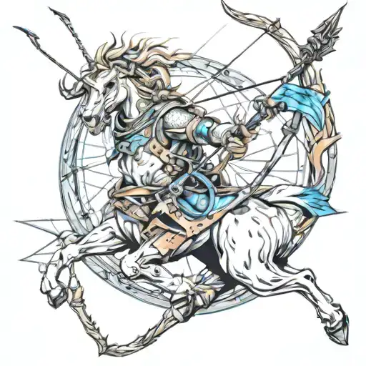 Sagittarius Archer Demolishing Enemies In Battlefield