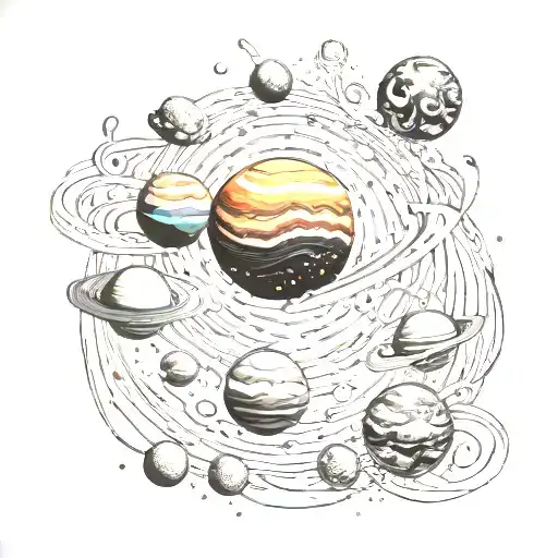 Galaxy Filled With Planets